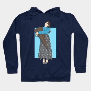 Lady and big ice cream Rain Collection Hoodie